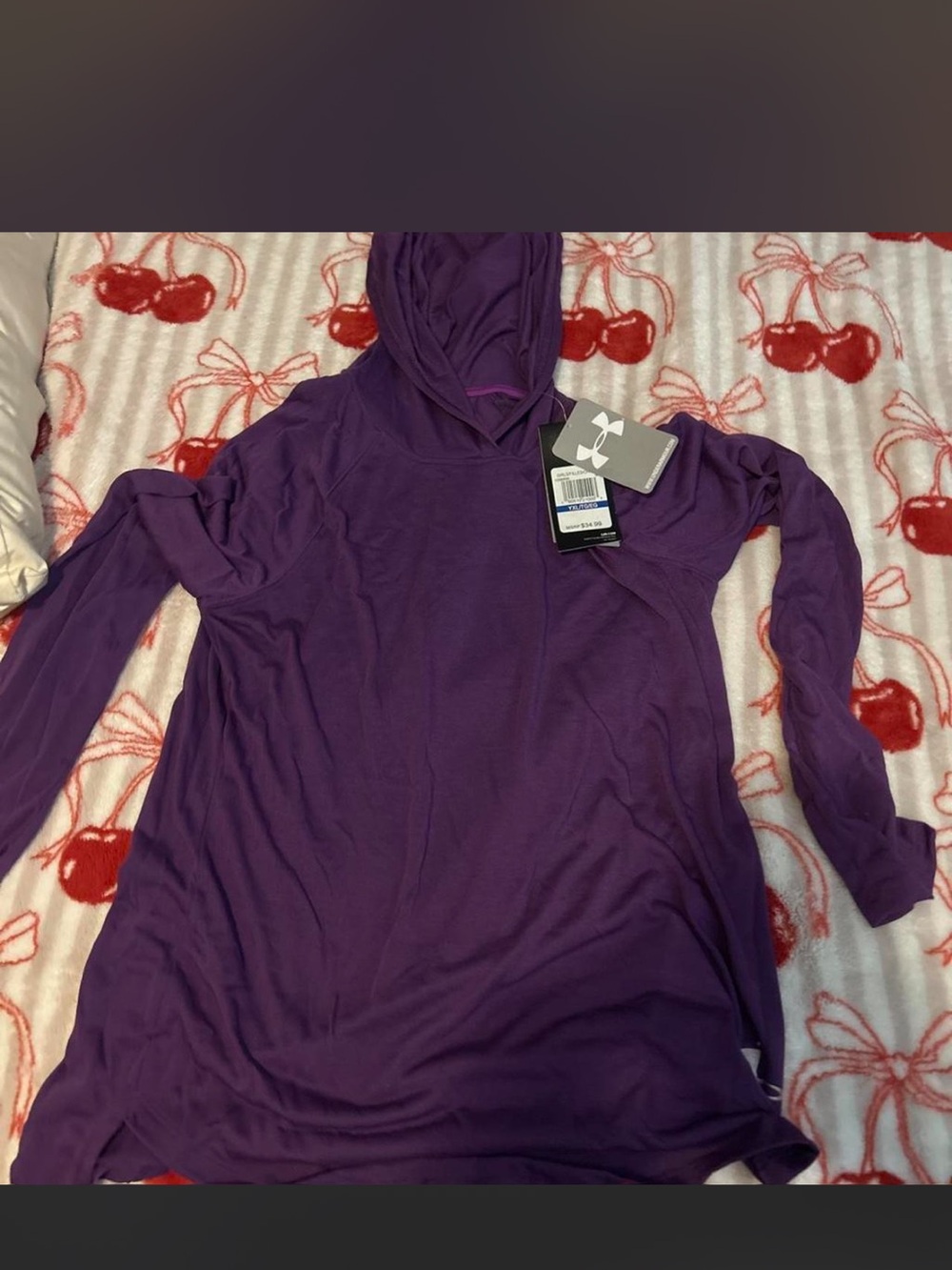 Under Armour Purple Girls' Hooded Tunic